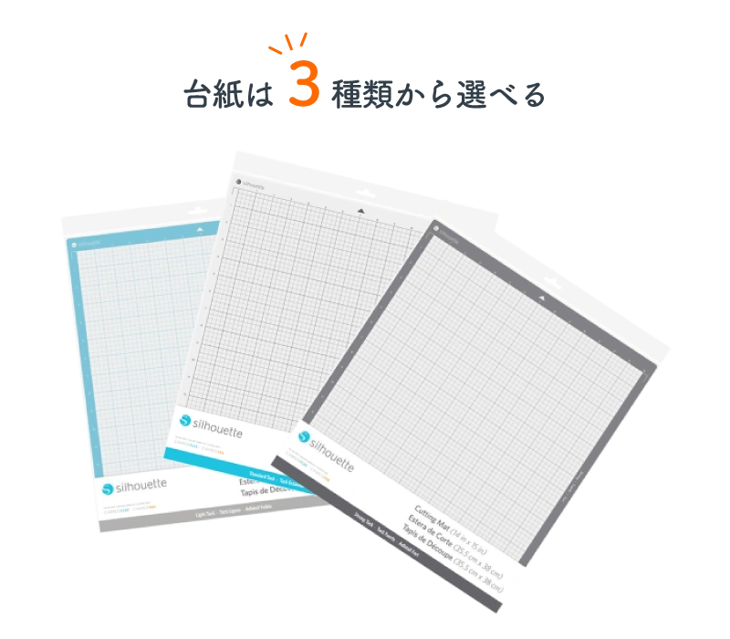 3種類から選べる台紙