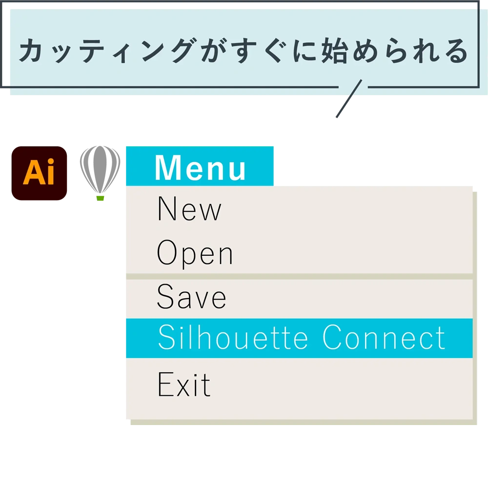 カッティングがすぐに始められる