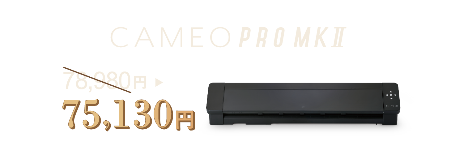 CAMEOPROMK2 78980円から75130円に