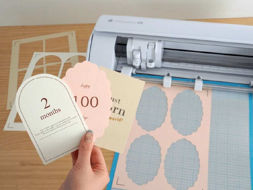 silhouette CAMEOで作ったマンスリーカード